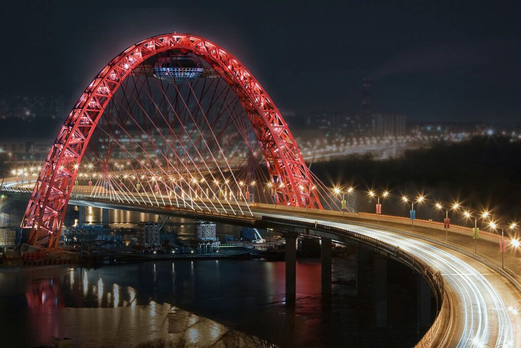 Москва, город, ночь, подсветка, фото mos.ru