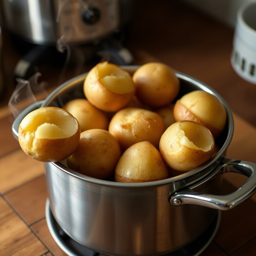 Картофель, кастрюля, еда, продукты, фото Наталия Бахарева ИИ