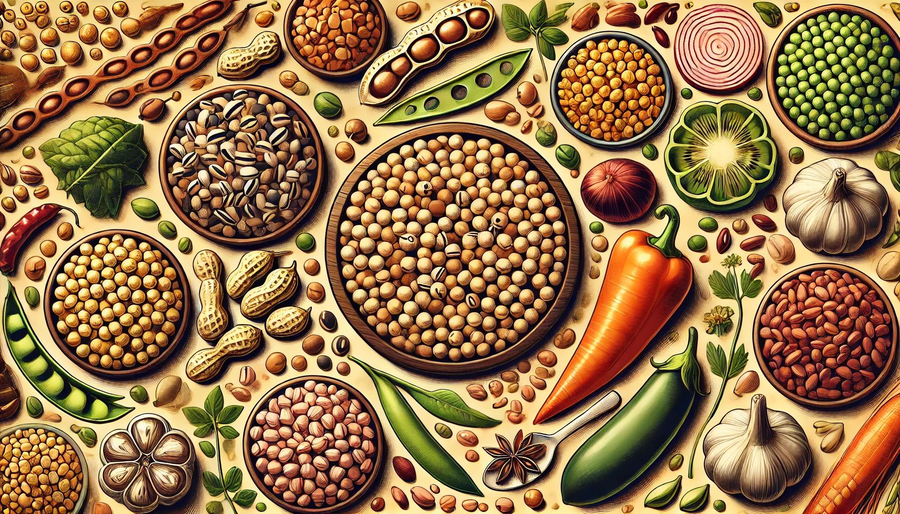 бобовые, еда, продукты, семена,горох, фото Наталия Бахарева ИИ