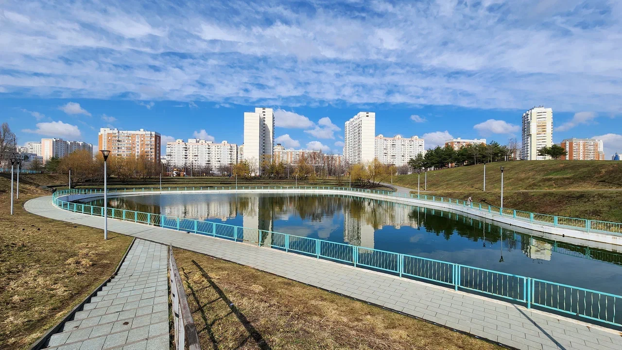Дюссельдорфский парк, весна, пруд, фото Юлия Смагринская