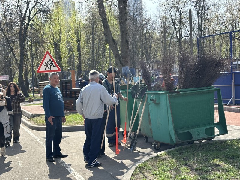 детский парк Фили, субботник, фото Яна Маевская