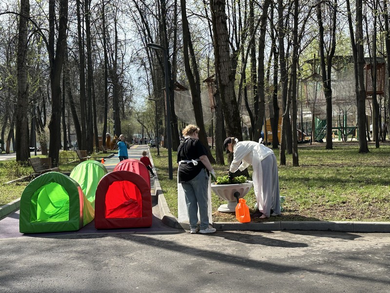 детский парк Фили, субботник, фото Яна Маевская