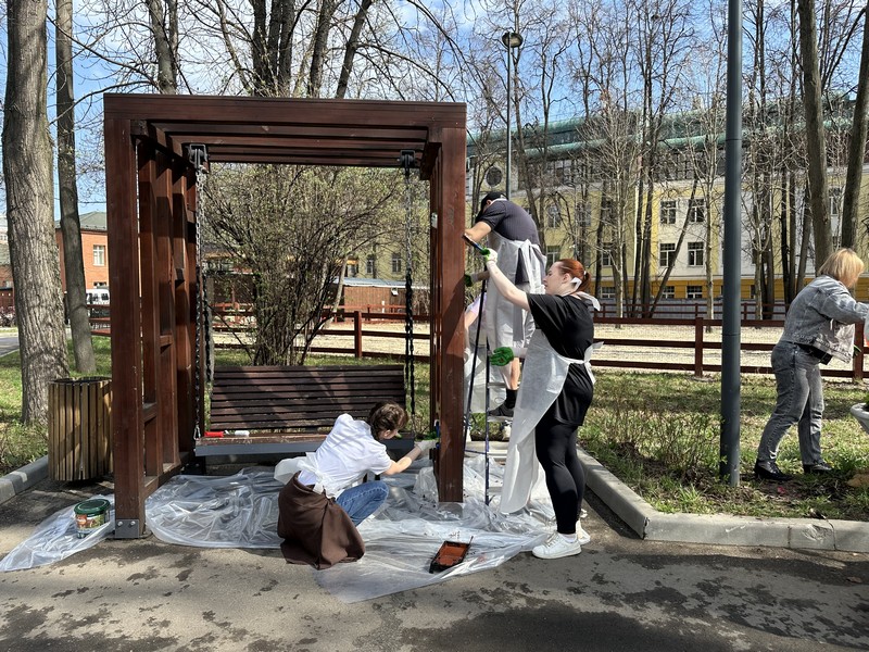 детский парк Фили, субботник, фото Яна Маевская