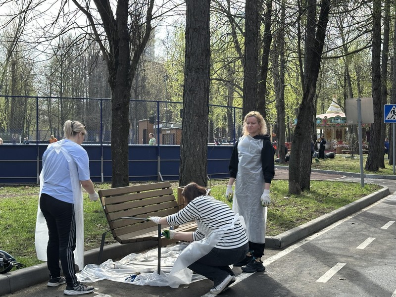 детский парк Фили, субботник, фото Яна Маевская