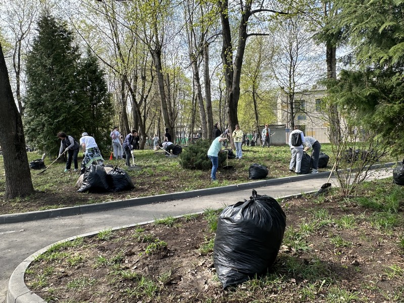 детский парк Фили, субботник, фото Яна Маевская