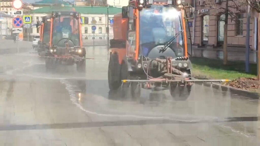 промывка дорог, фото КГХ