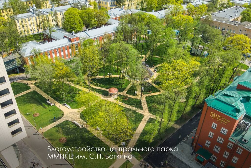благоустройство, больница, фото телеграм мэра