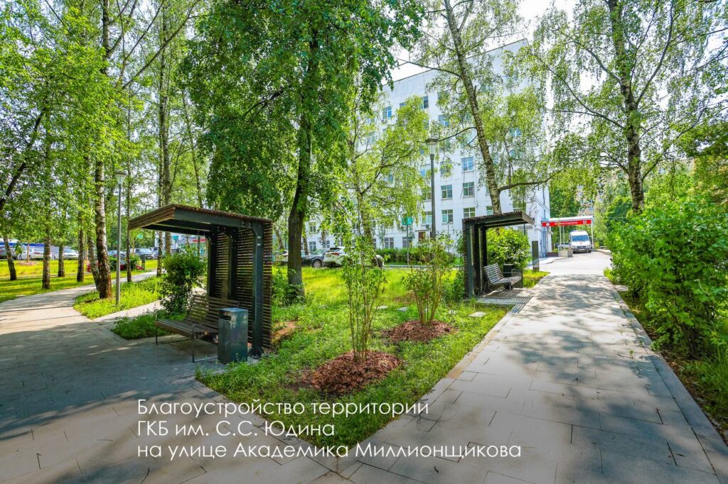 благоустройство, больница, фото телеграм мэра