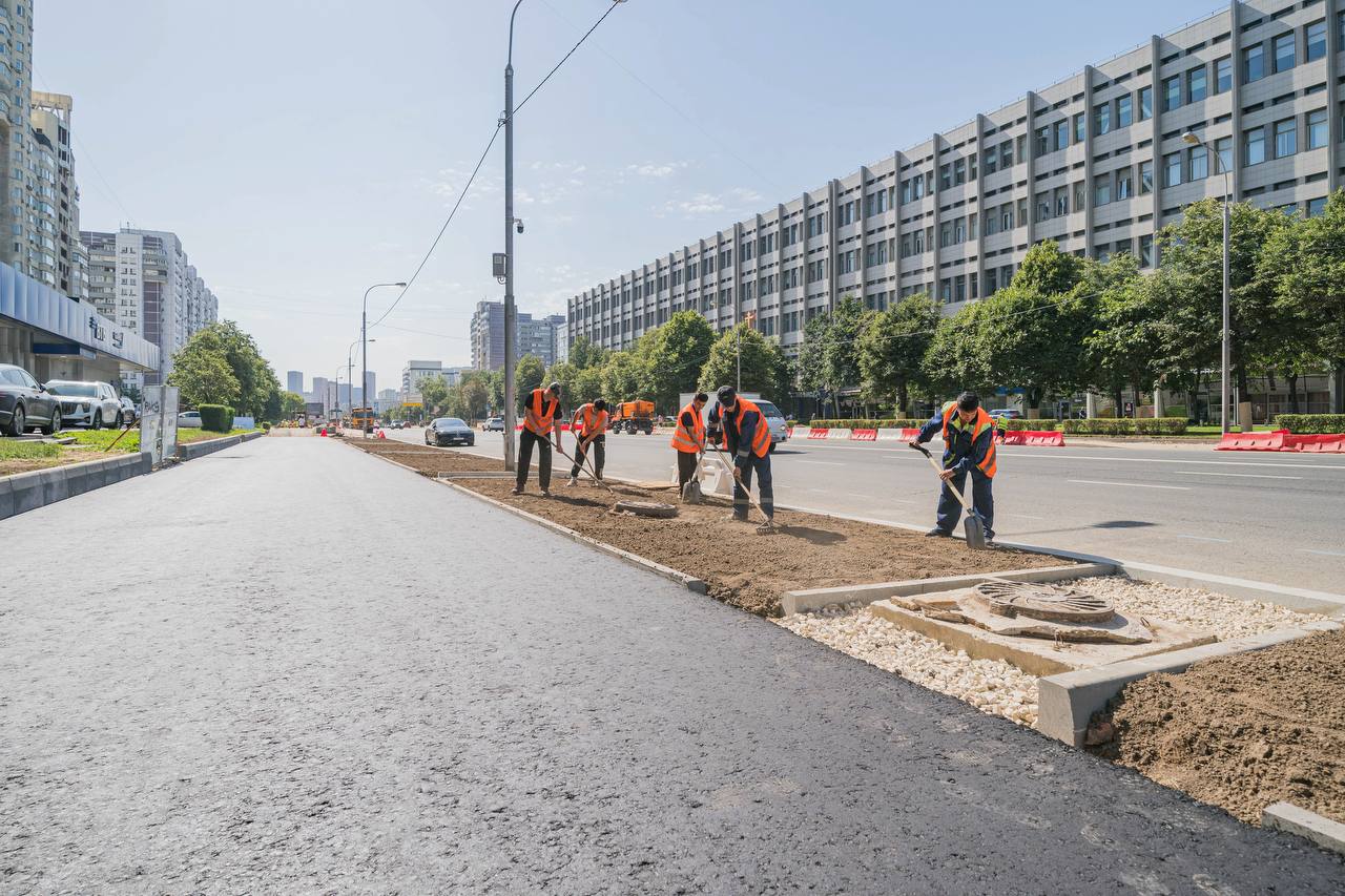Волгоградский проспект, благоустройство, фото телеграм мэра