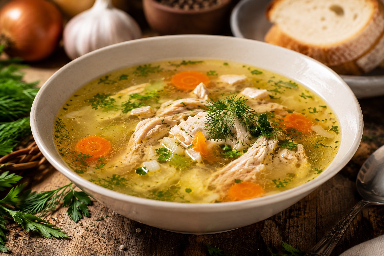 суп, куриный бульон, еда, продукты, фото Наталия Бахарева ИИ