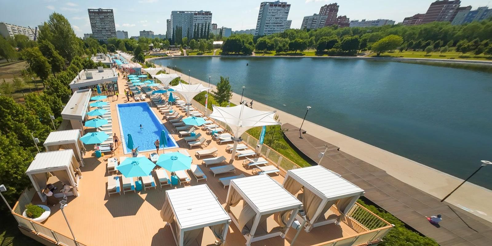 зона отдыха, отдых у воды, фото mos.ru