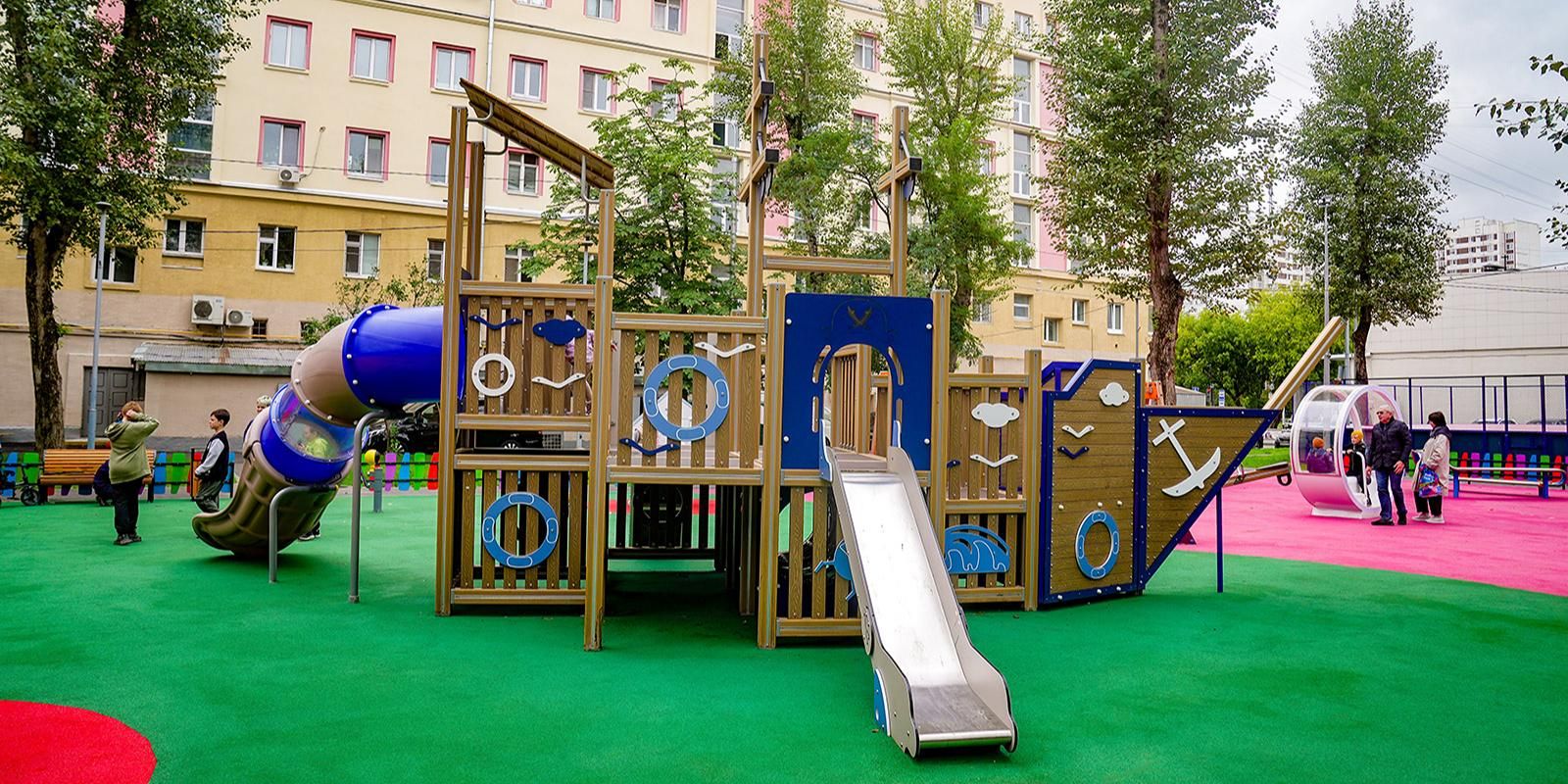 детская площадка, благоустройство, фото КГХ