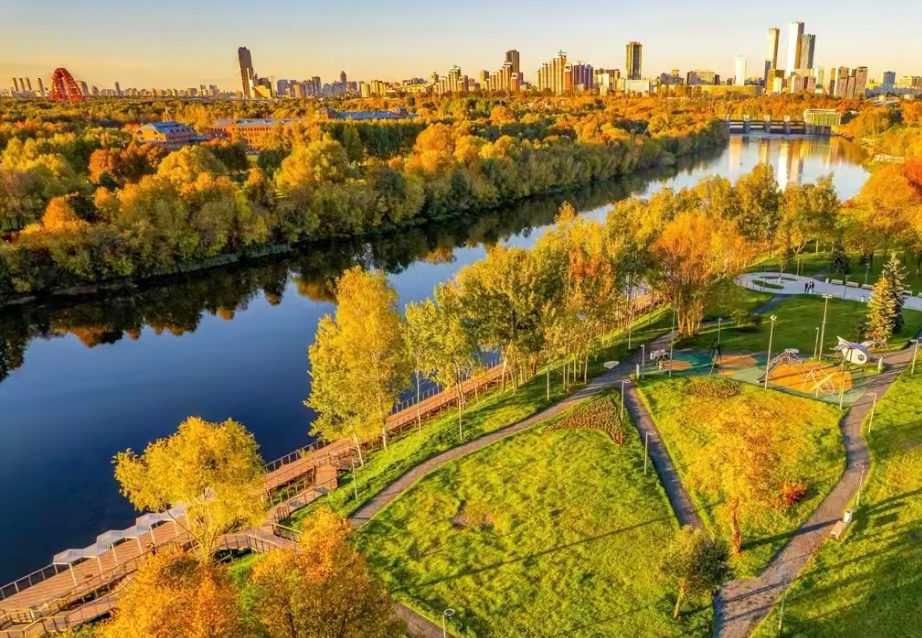 Мневниковская пойма, пешеходный маршрут, фото mos.ru